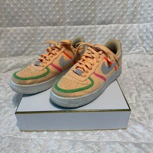 Nike Air Force Ones Neon Orange